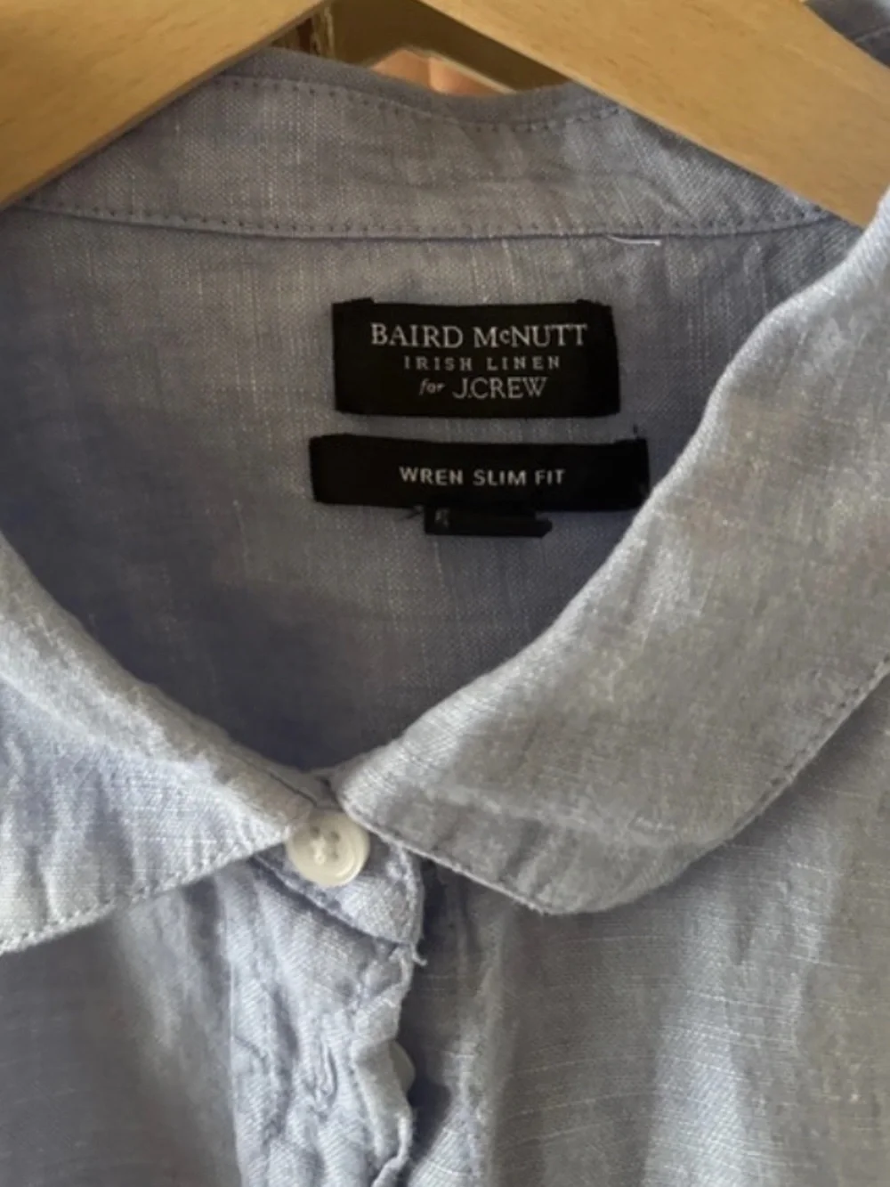 Baird Mcnutt Irish Linen J.Crew Wren Slim Fit Size XXL Coastal Breathable